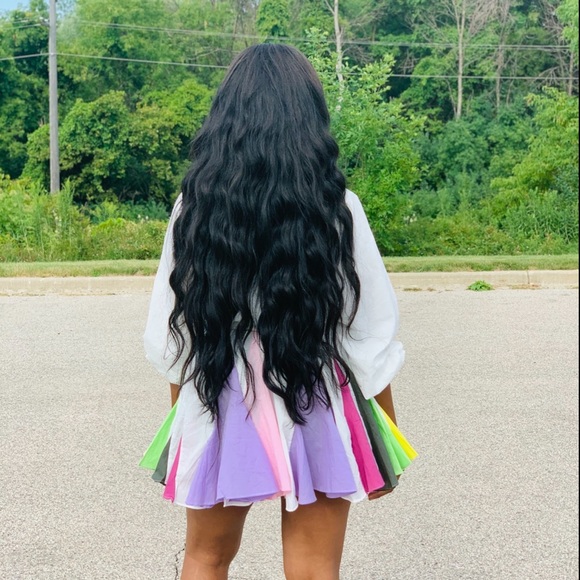 Rainbow mini flare dress - Picture 3 of 3